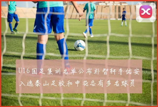 U16国足集训名单公布朴智轩李佑安入选泰山足校和申花各有多名球员参与